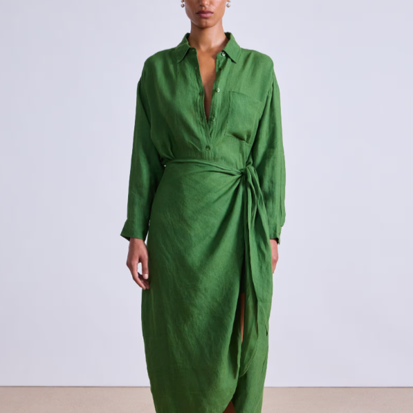 Apiece Apart Alessandra Sarong Shirt Dress