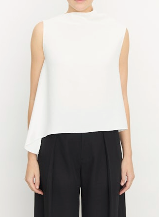 Vince A-Line Asymmetrical Draped Top