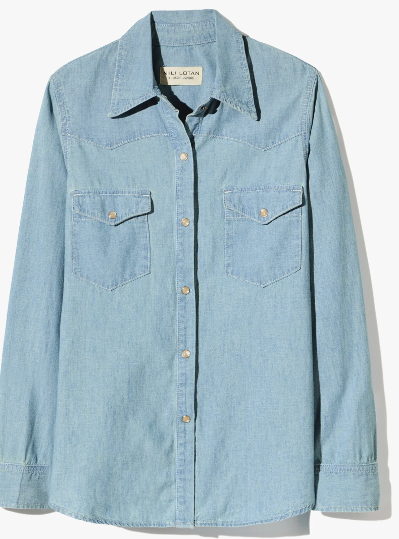 Nili Lotan Travis Chambray Shirt