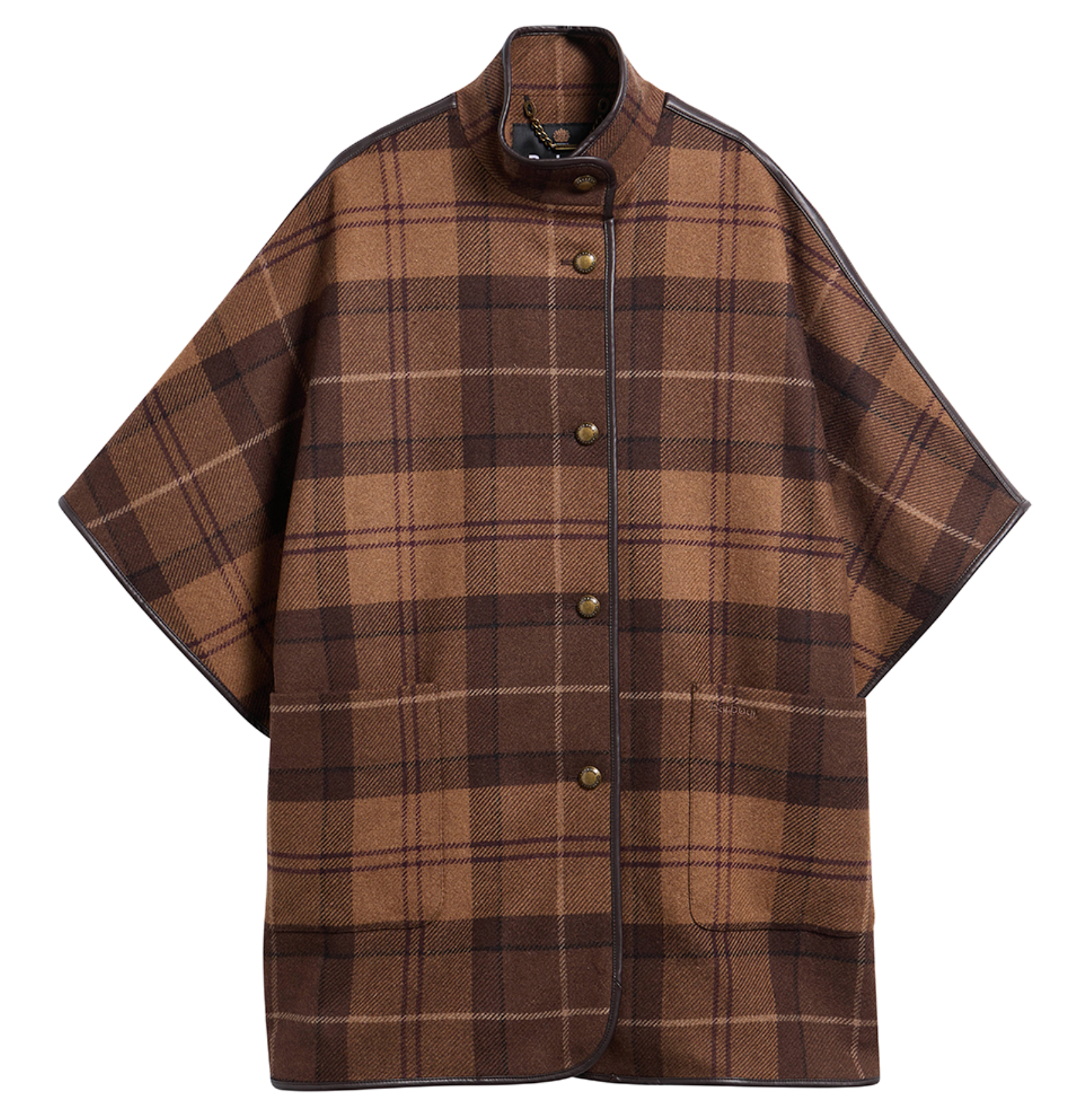 The Barbour Judith Tartan Wool Cape