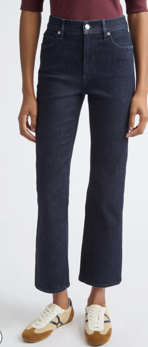 Veronica Beard Milla Slim Straight-Leg Jean - Indigo Rinse