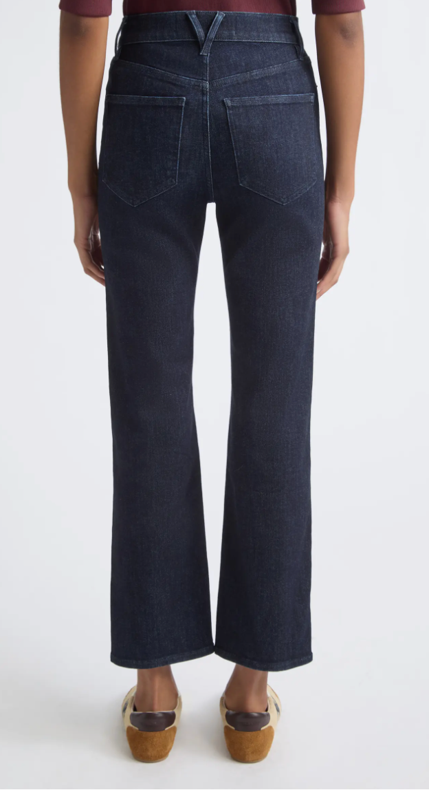Veronica Beard Milla Slim Straight-Leg Jean - Indigo Rinse