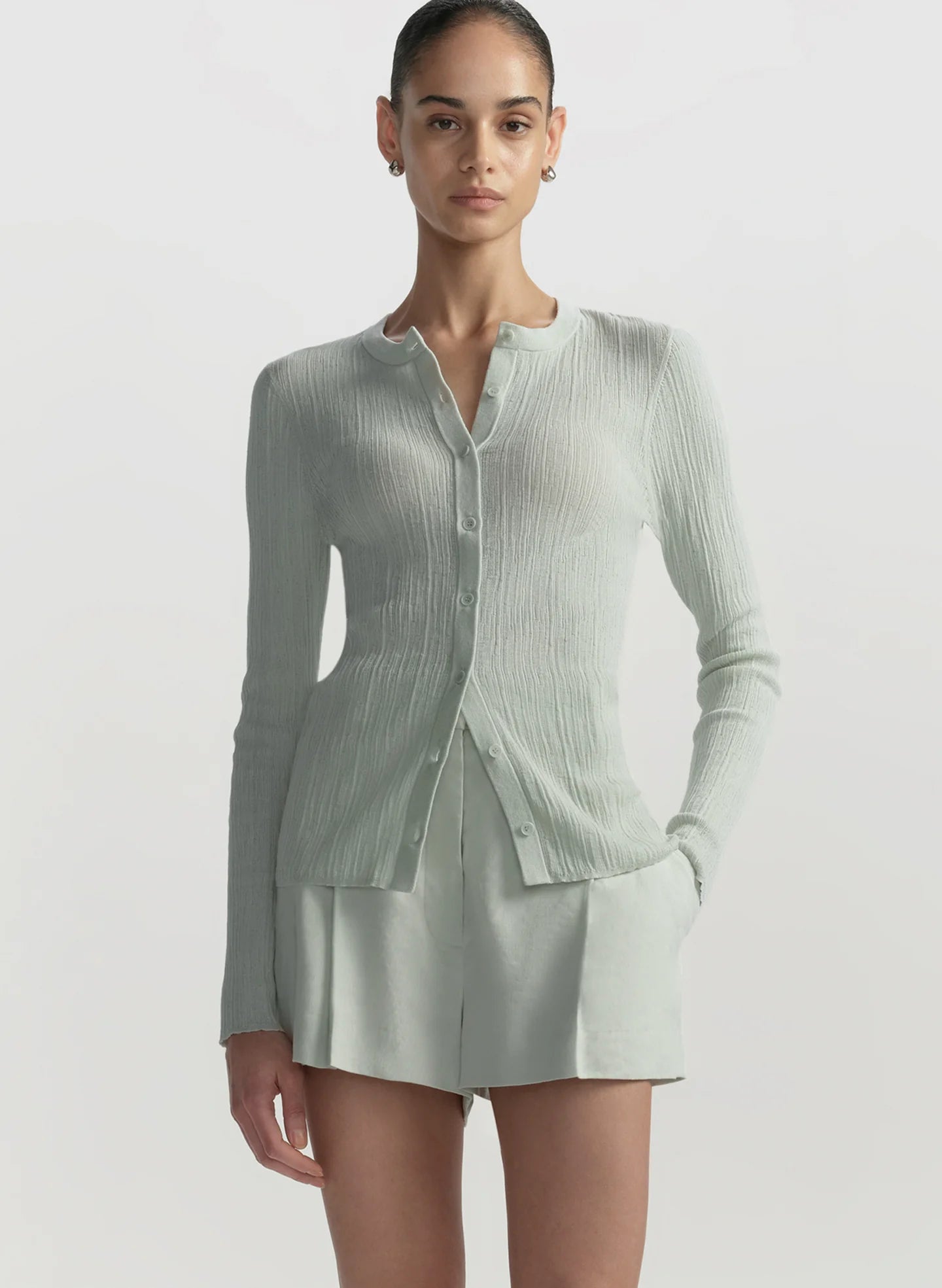 A.L.C. Fisher Cardigan - Pale Mint