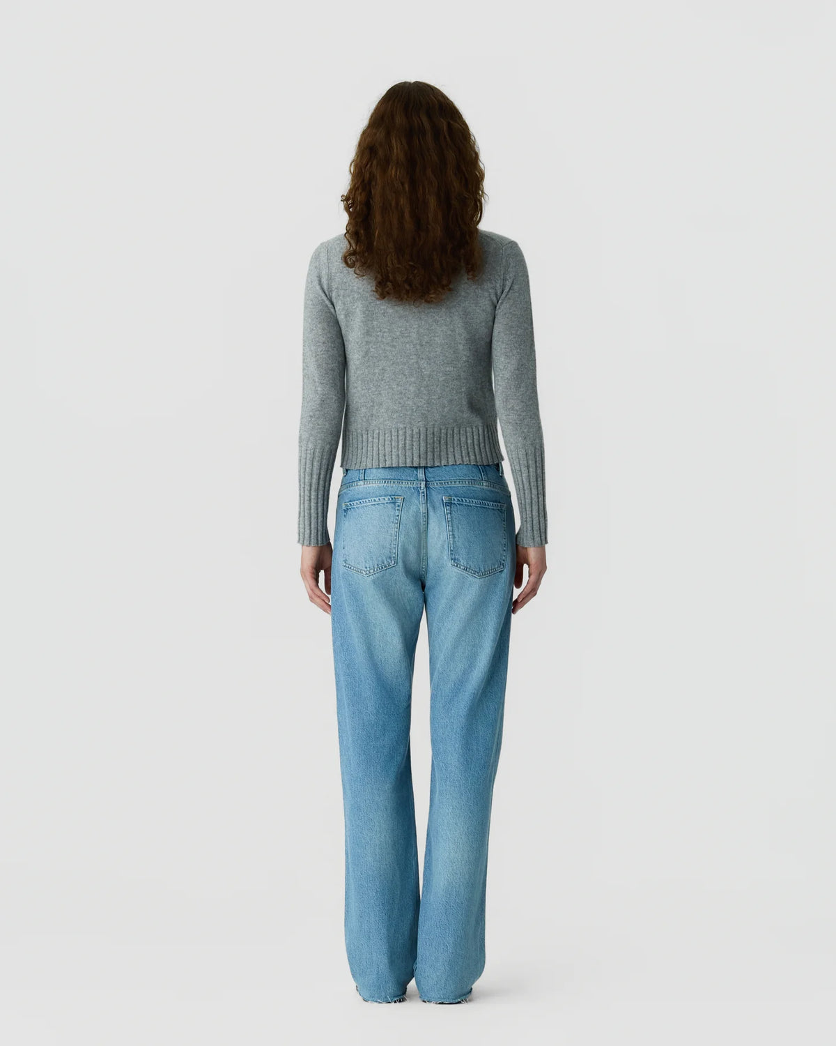 Guest In Residence Shrunken Crew - Heather Grey