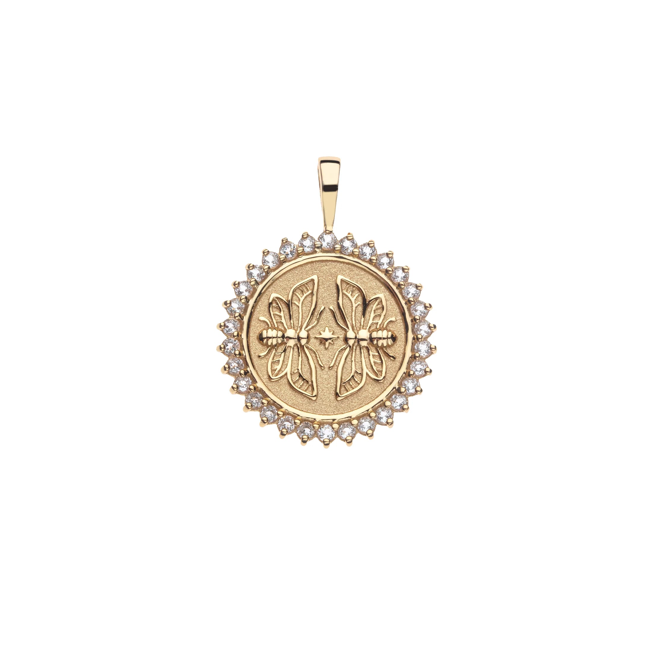 Jane Win SISTERS Forever Petite Embellished Coin Necklace