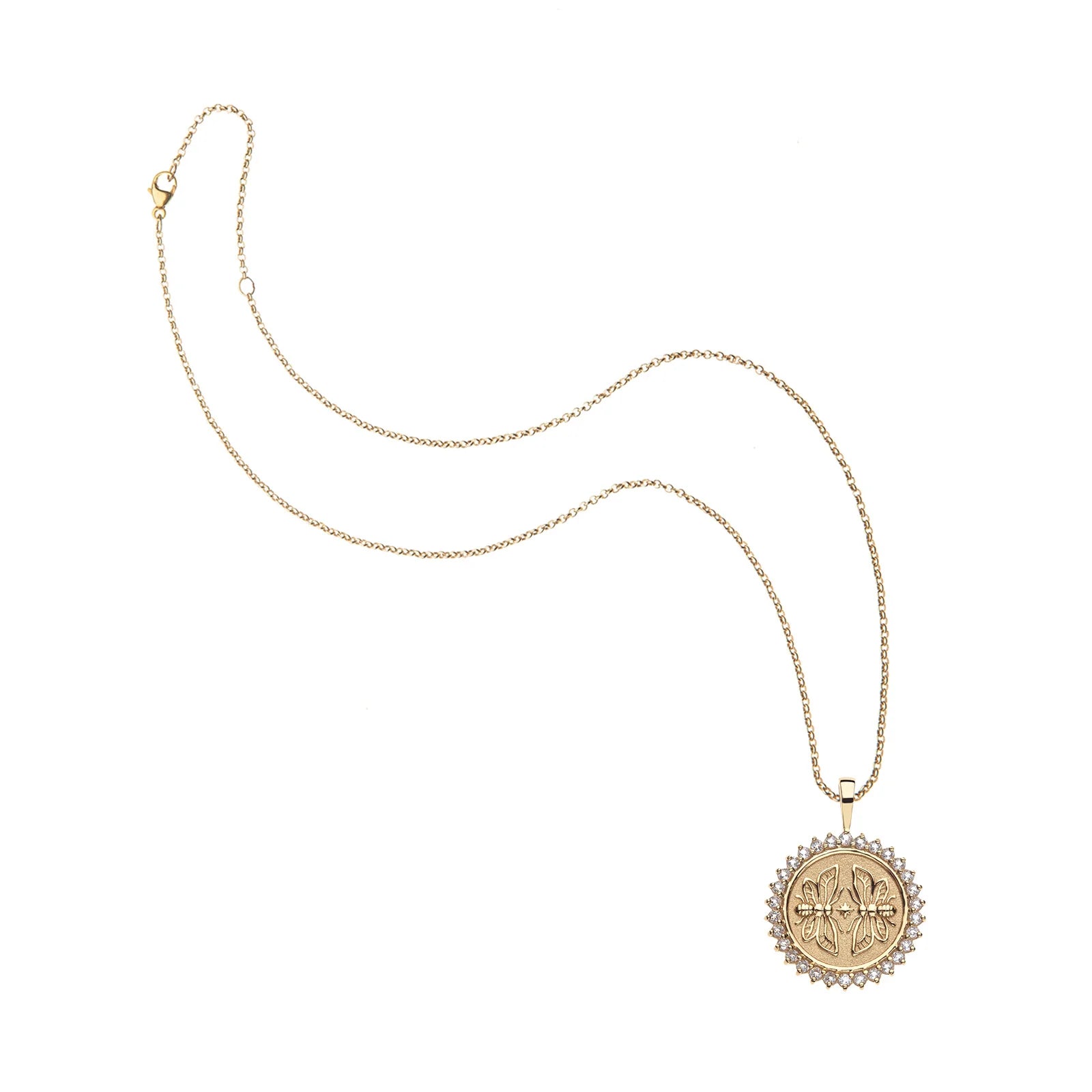 Jane Win SISTERS Forever Petite Embellished Coin Necklace