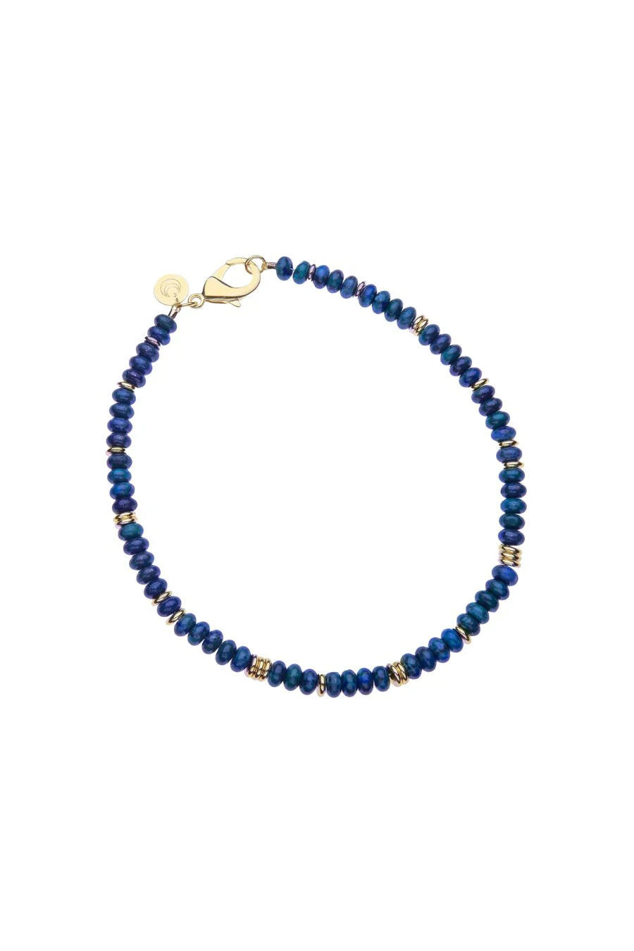 Jane Win Gumdrop Beaded Necklace in Lapis