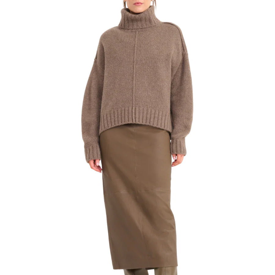 Staud Betsy Cashmere Sweater - Truffle
