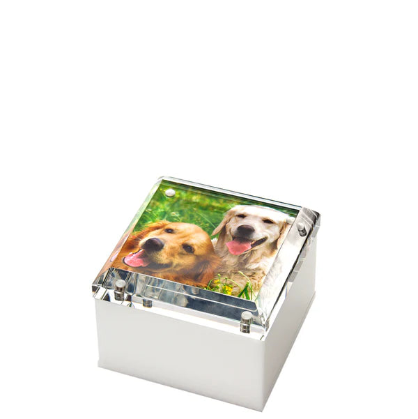 Tara Wilson Designs 4"x4" Photo Box - White