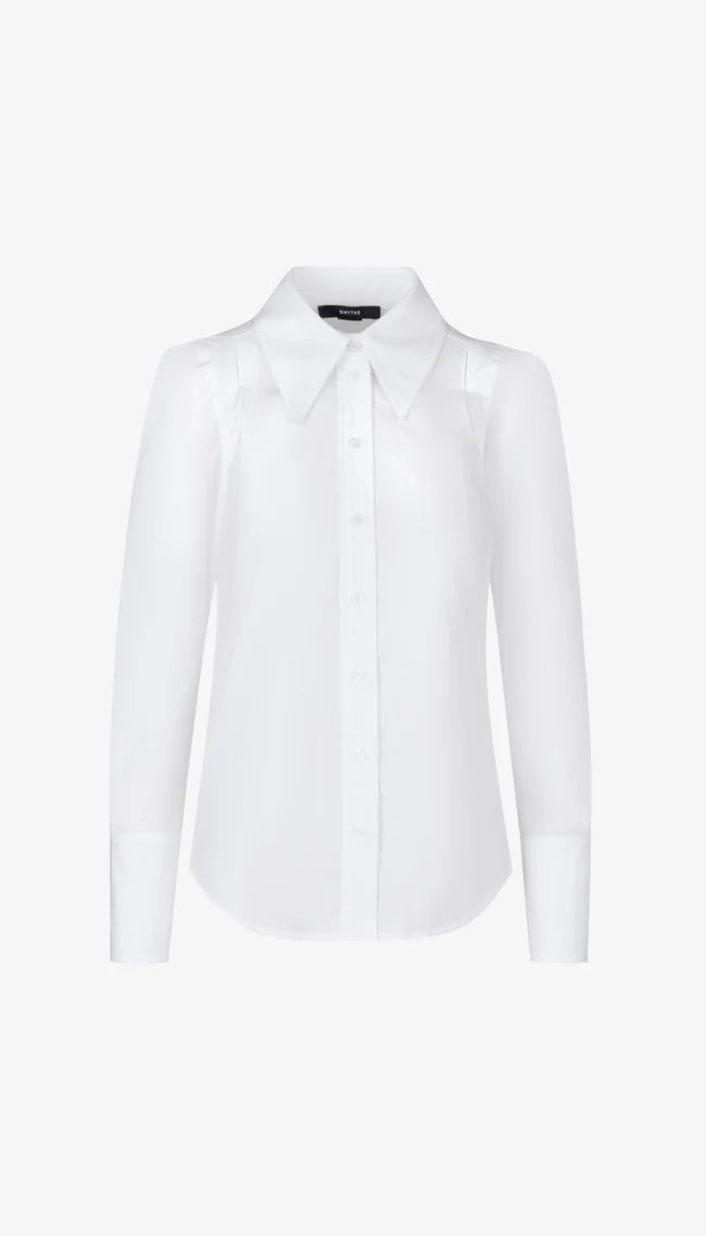 Smythe Box Pleat Shirt - White