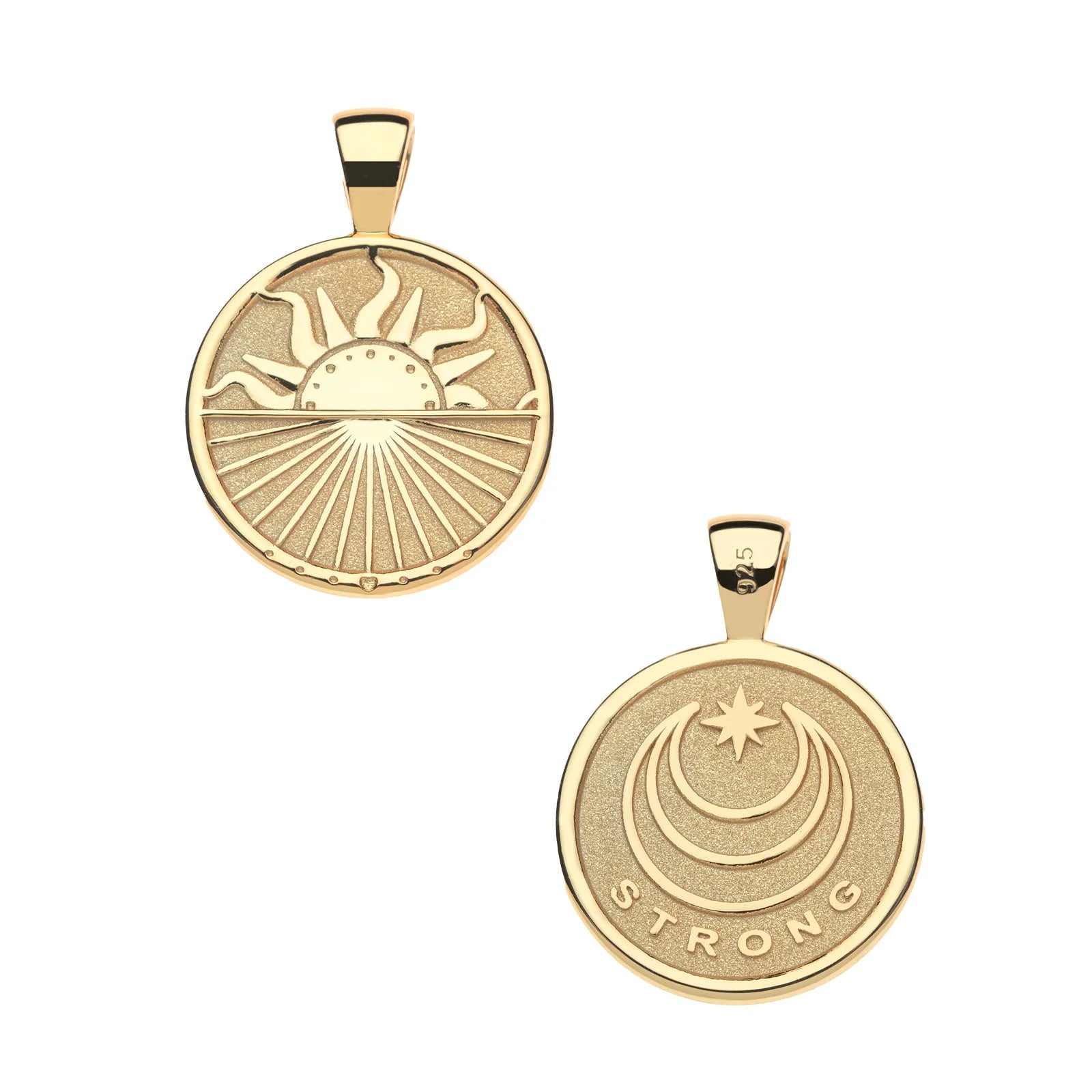 Jane Win STRONG Over The Horizon Small Coin Pendant