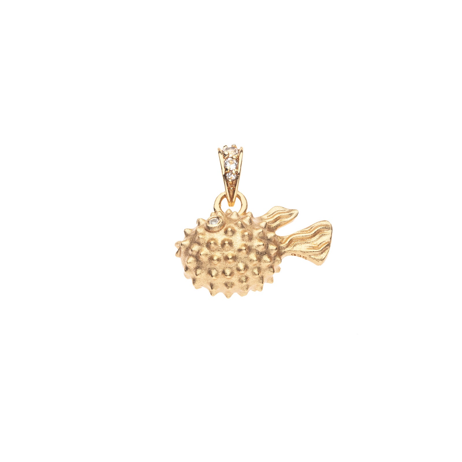 Jane Win STRONG Puffer Fish Pendant