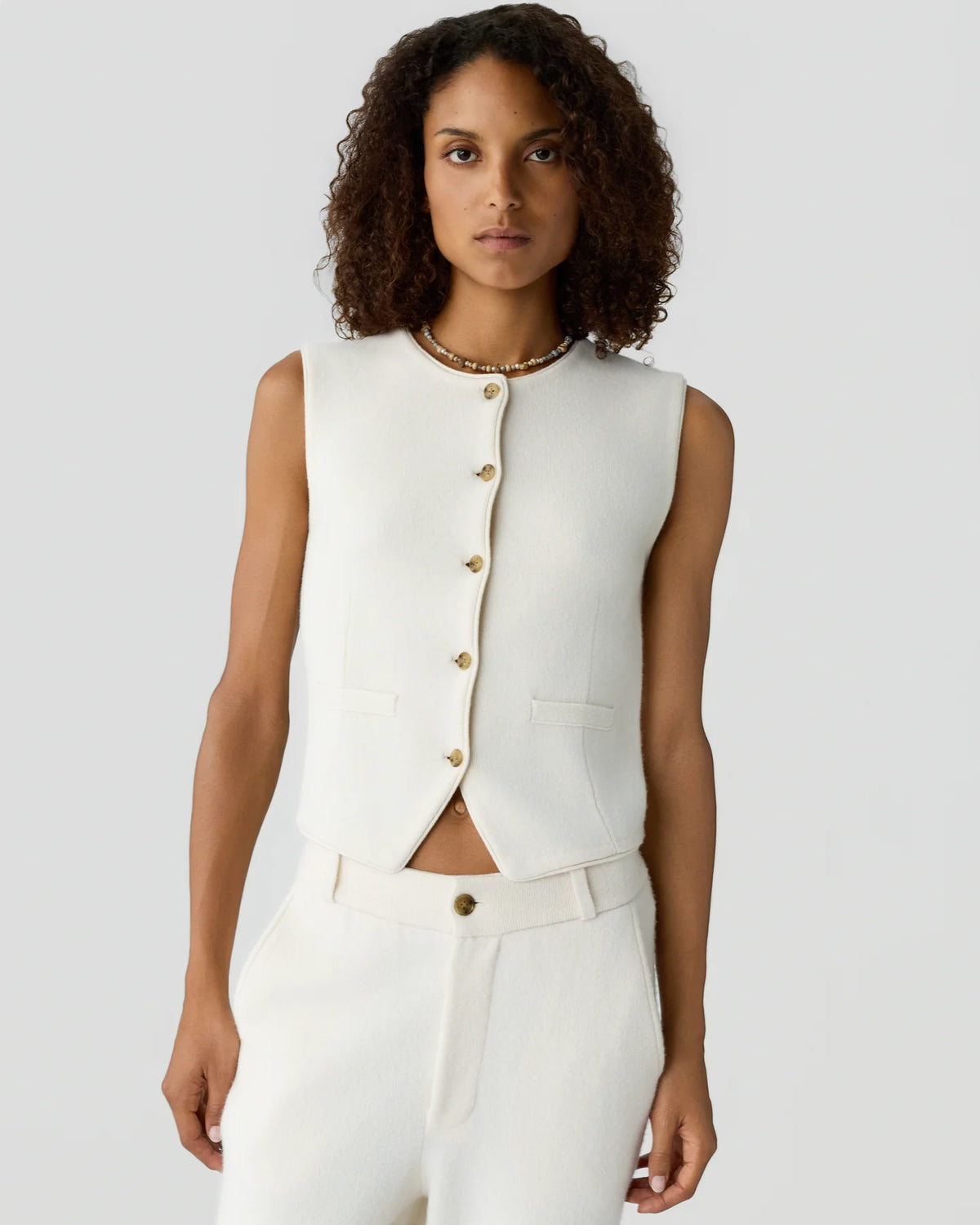 Guest In Residence Tailored Crew Vest