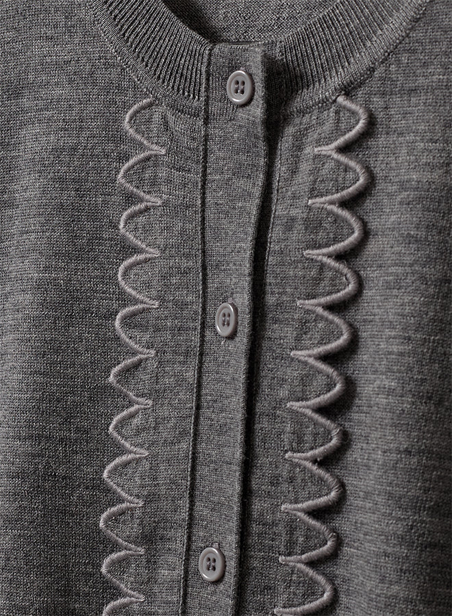 Bergen Scallop Mini Cardigan