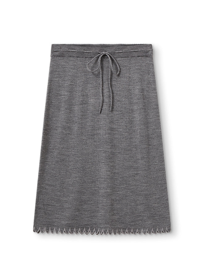 Bergen Scallop Slip Skirt