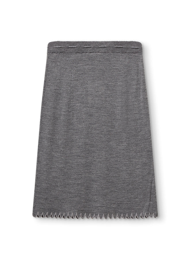 Bergen Scallop Slip Skirt