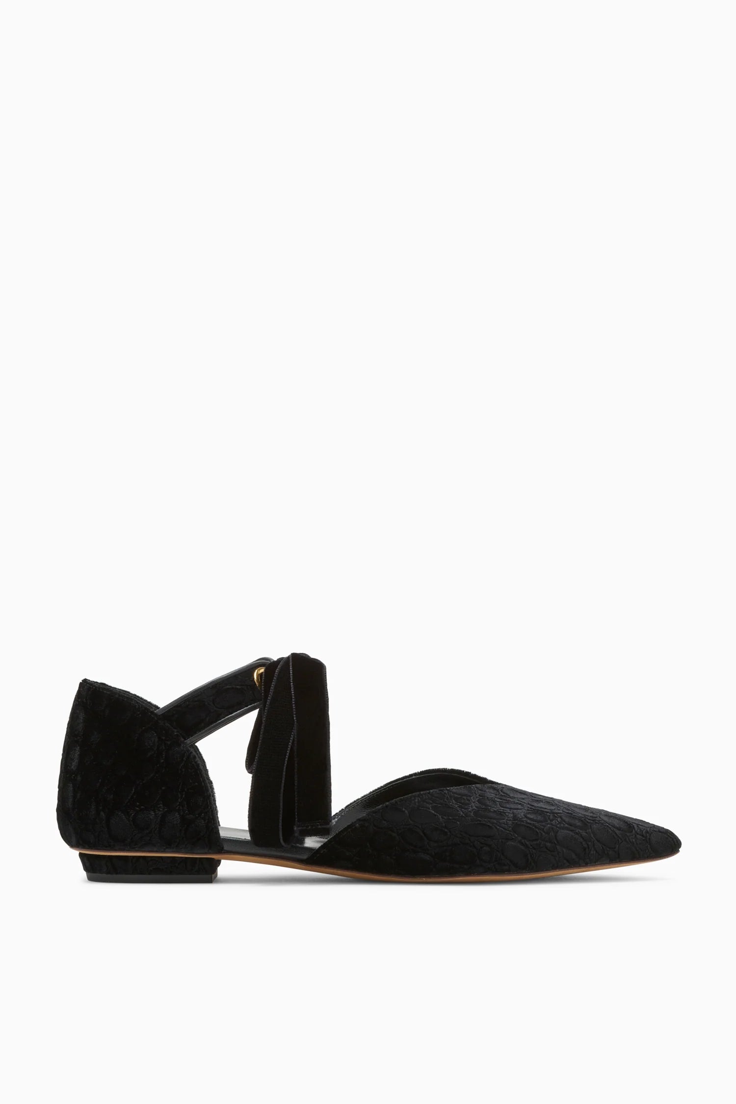 Ulla Johnson Corinna Eyelet Flat - Noir
