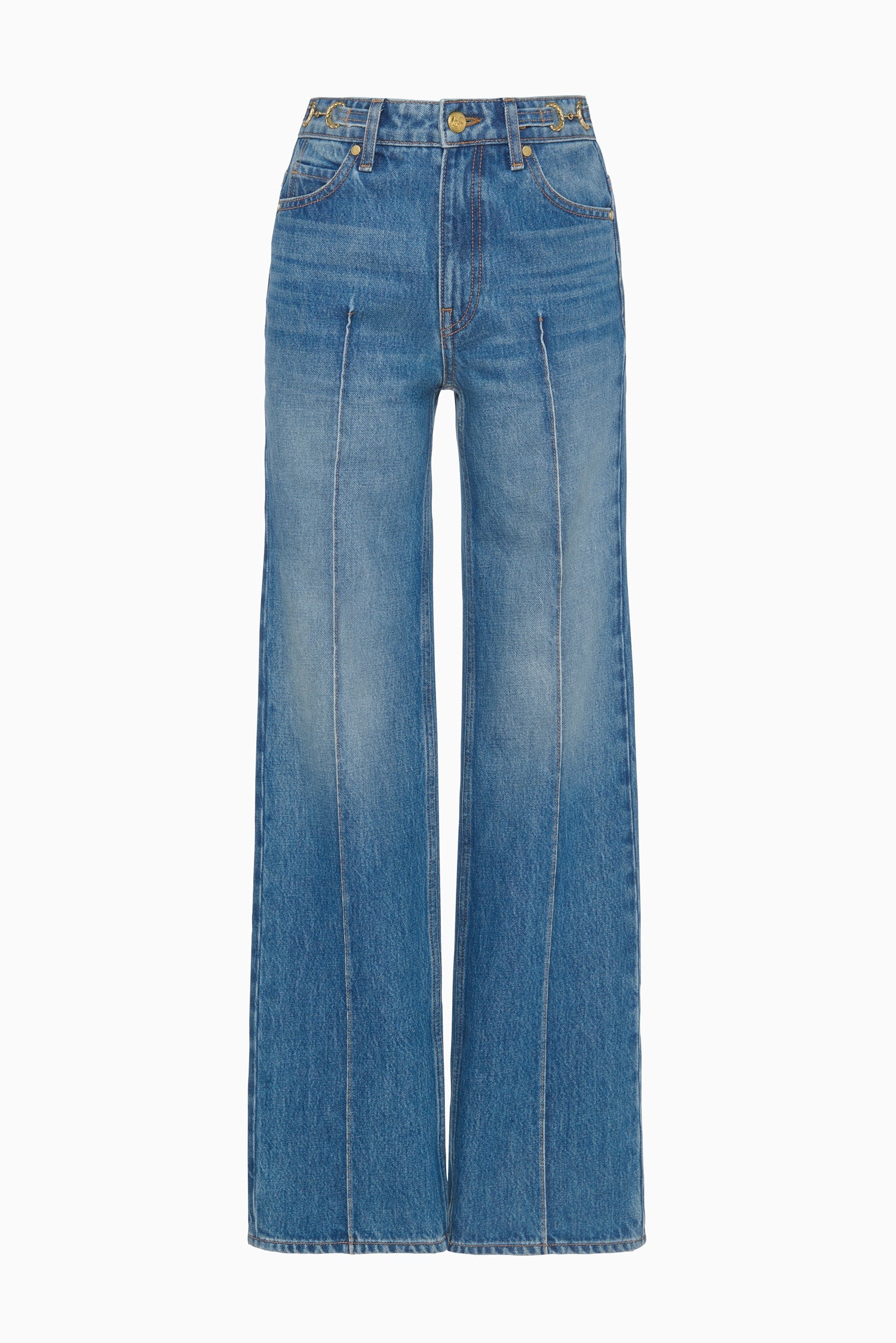Ulla Johnson The Agatha Straight Leg Pintuck Jean