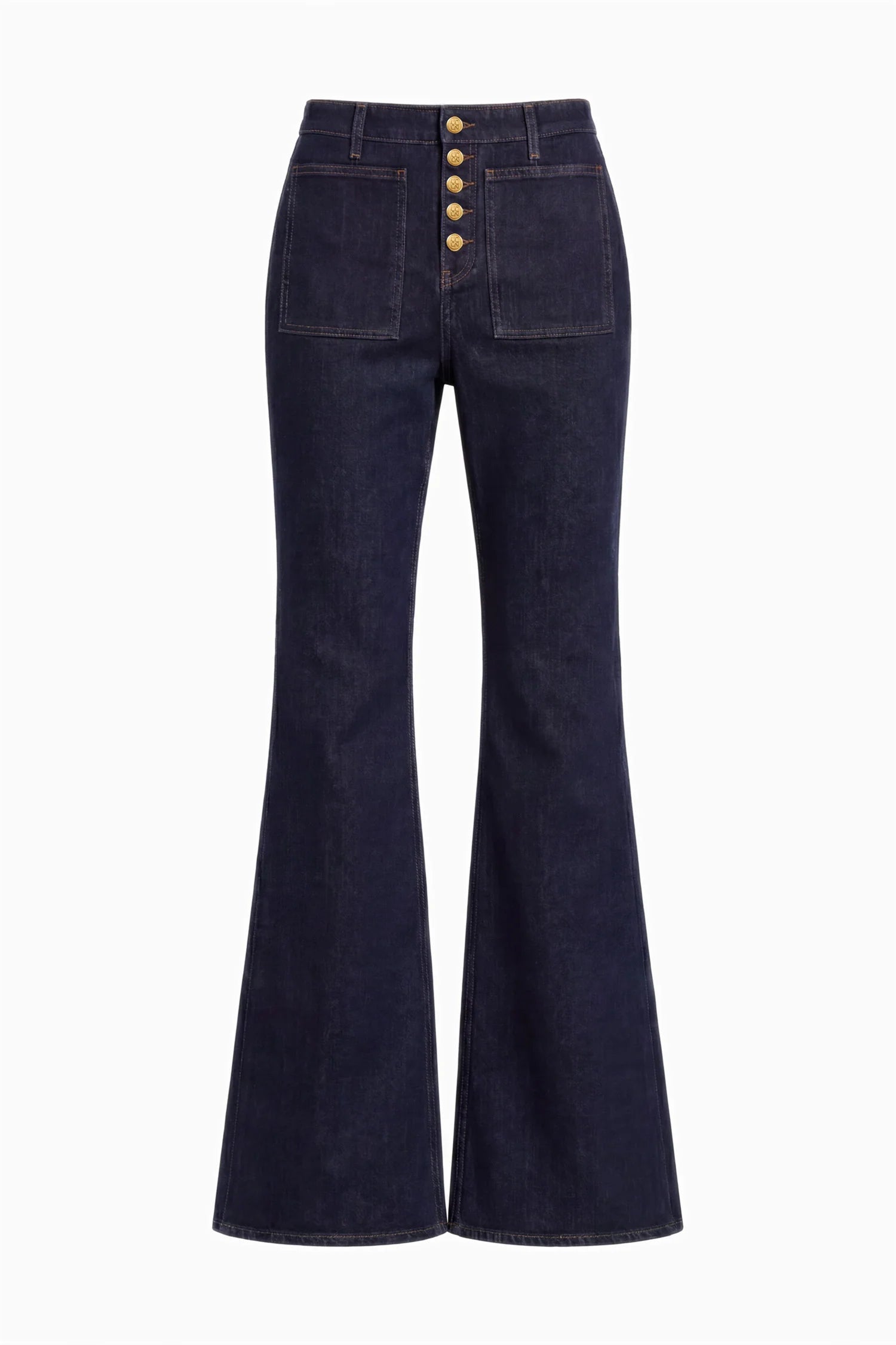 Ulla Johnson The Stretch Lou Kick Flare Jean - Tigris
