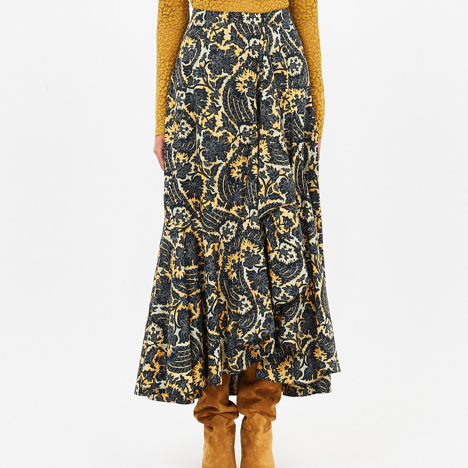 Ulla Johnson Sabina Faux Wrap Skirt