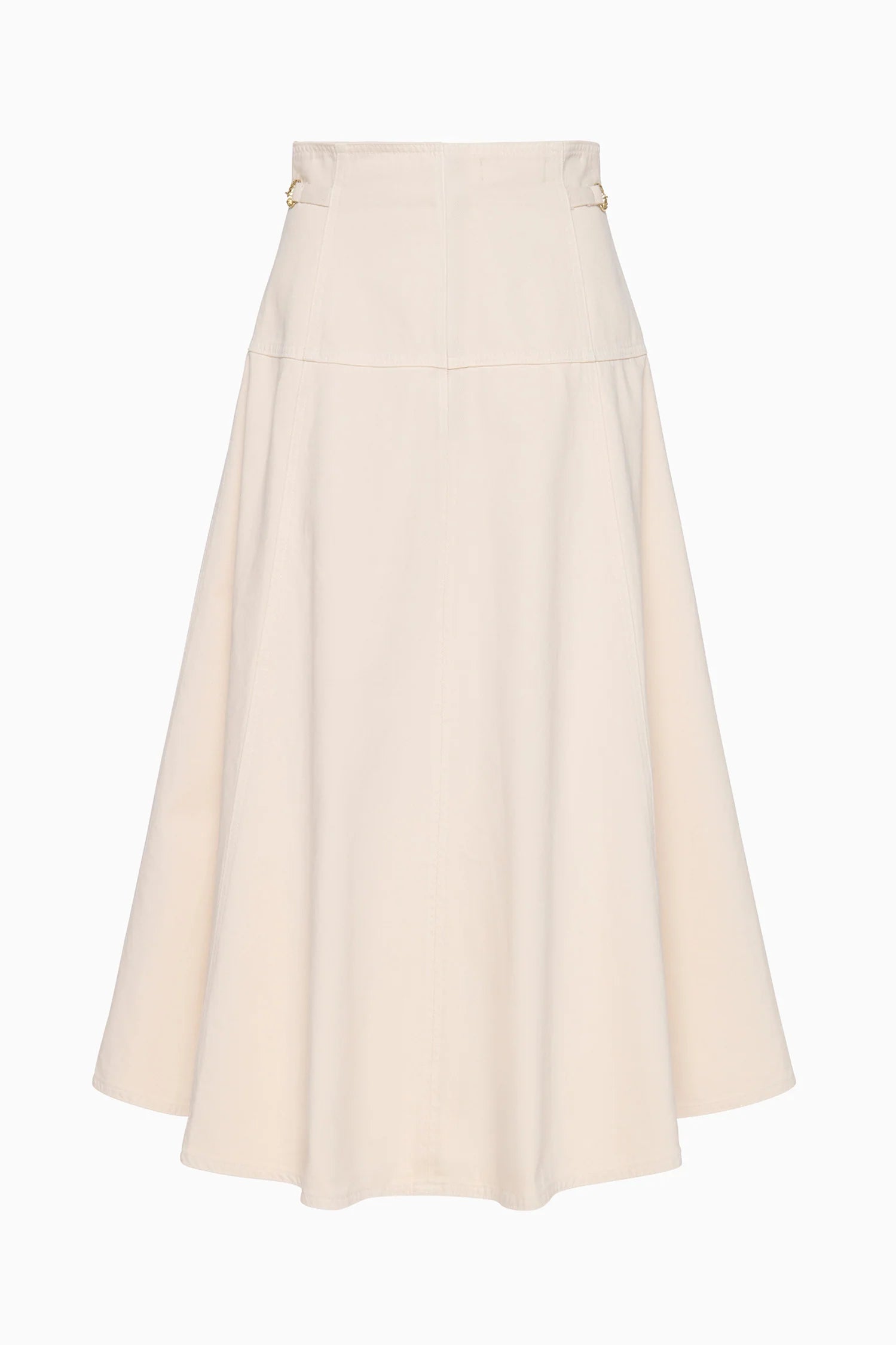 Ulla Johnson Brigette Denim Midi Skirt - Cowrie
