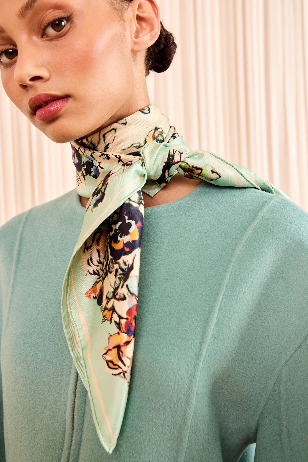 Ulla Johnson Chiara Silk Square Scarf - Jasmine