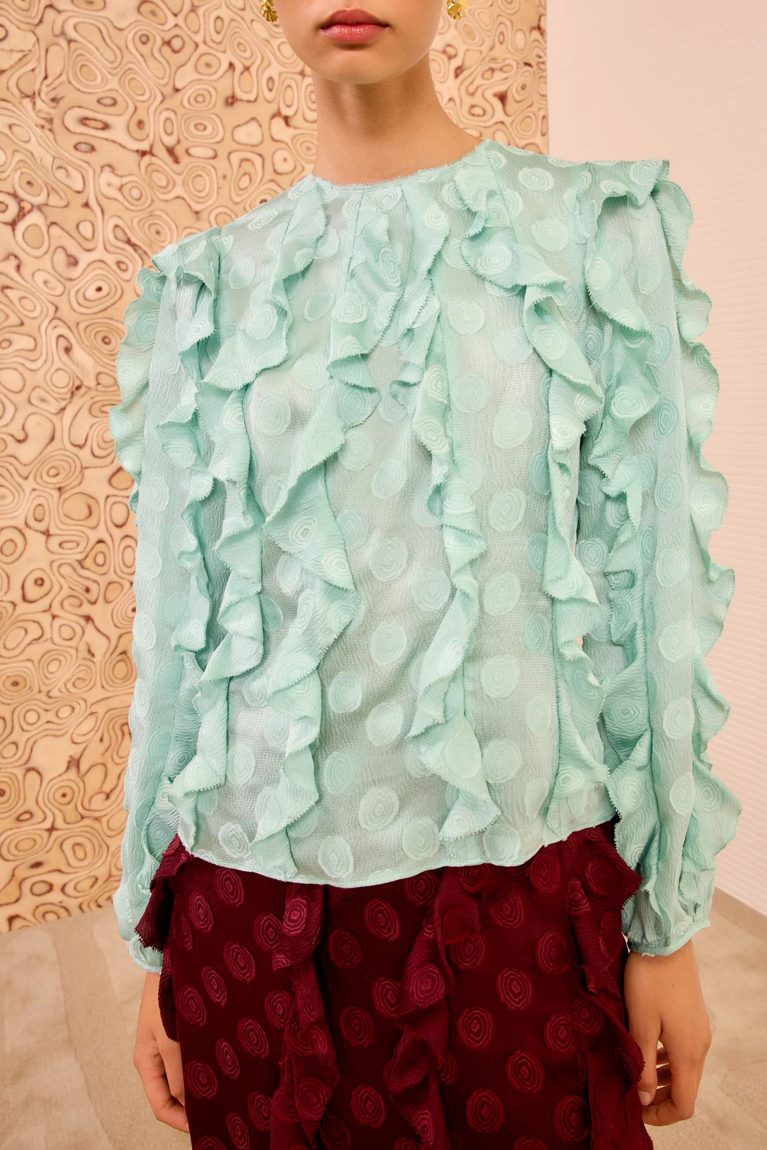 Ulla Johnson Della Cascading Ruffle Blouse