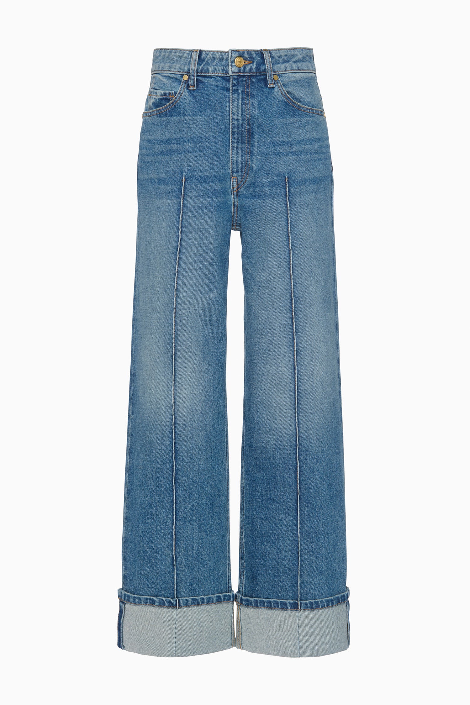 Ulla Johnson Genevieve Stretch Pintuck Jean - Danube