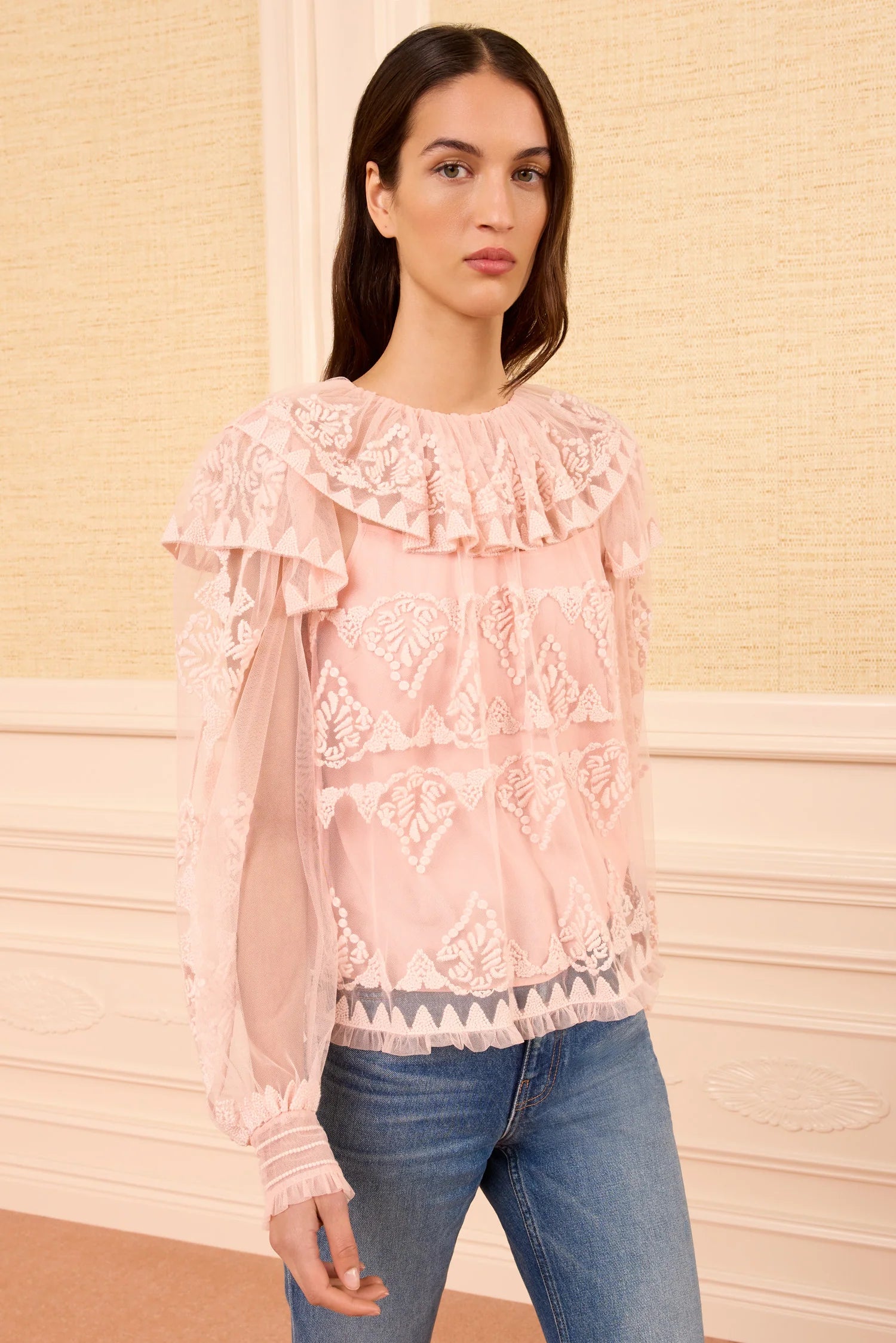 Ulla Johnson Ivy Tulle Blouse