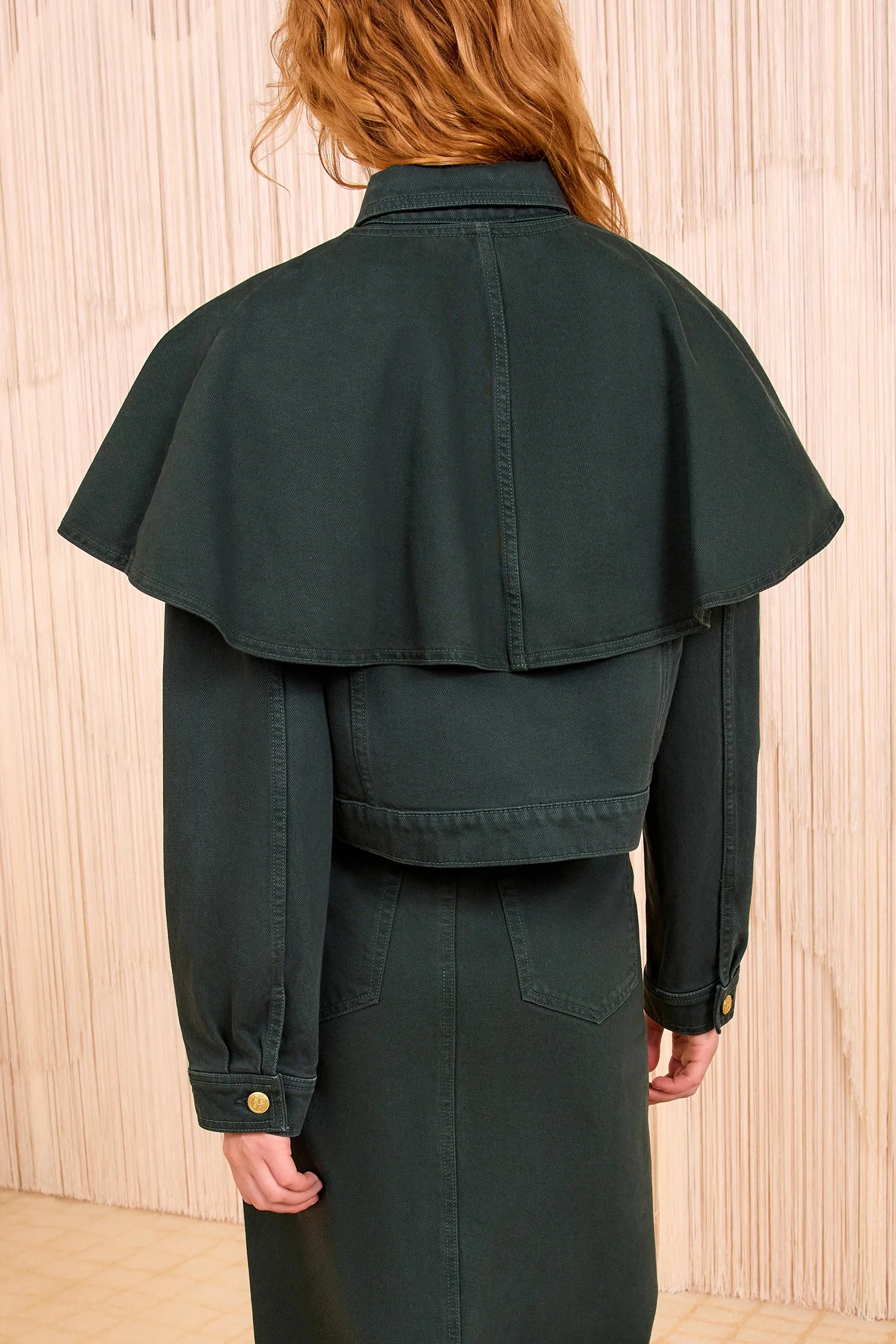 Ulla Johnson Agata Denim Cape Jacket