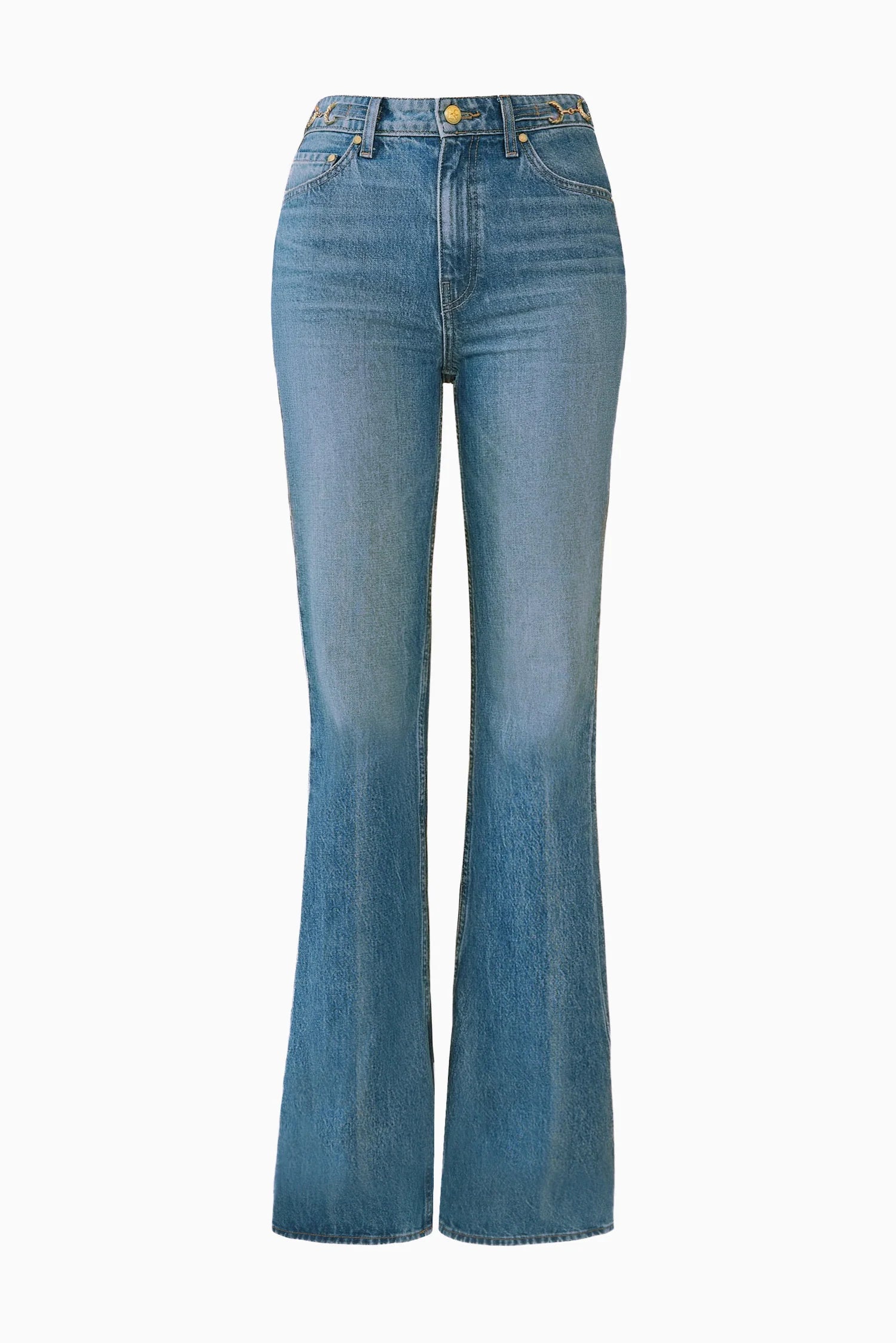 Ulla Johnson The Colette Straight Leg Jean - Danube