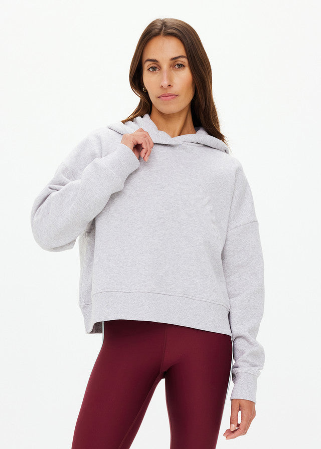 The Upside Byron Embossed Logo Hoodie - Grey Marle