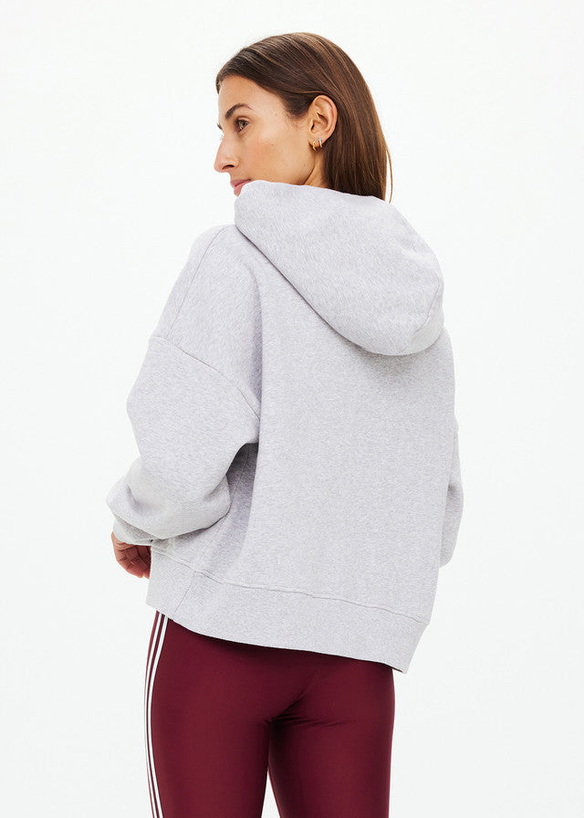 The Upside Byron Embossed Logo Hoodie - Grey Marle