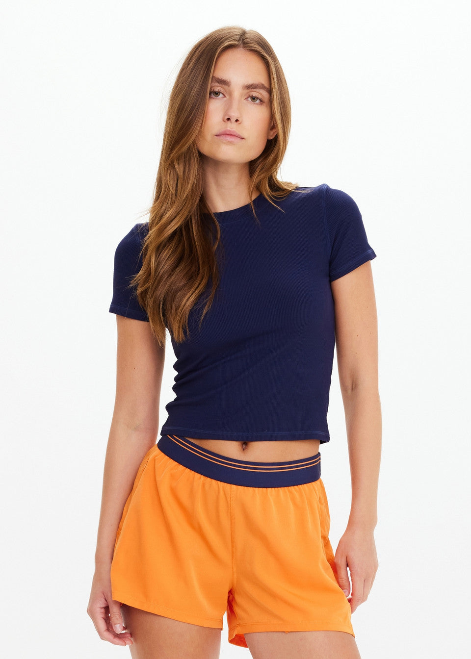 The Upside Shelter Fitted Tee - Navy