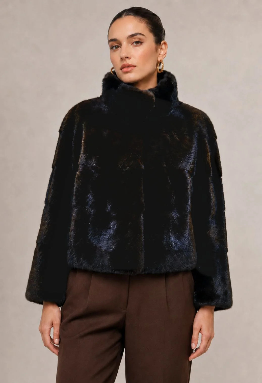 Linda Richards Mink Banded Jacket
