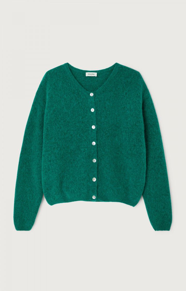 American Vintage Vitow Cardigan - Teal Melange