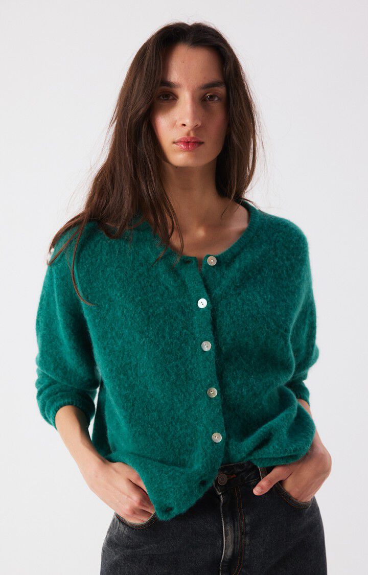 American Vintage Vitow Cardigan - Teal Melange