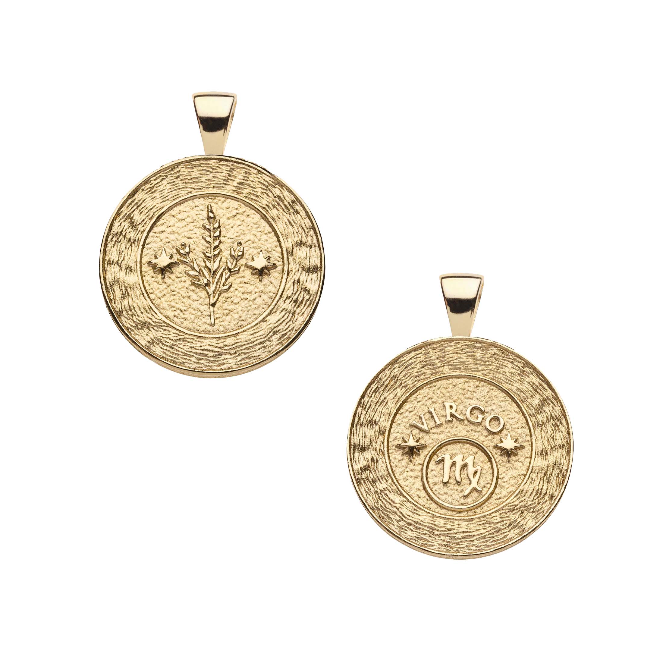 Jane Win VIRGO JW Small Zodiac Pendant Coin