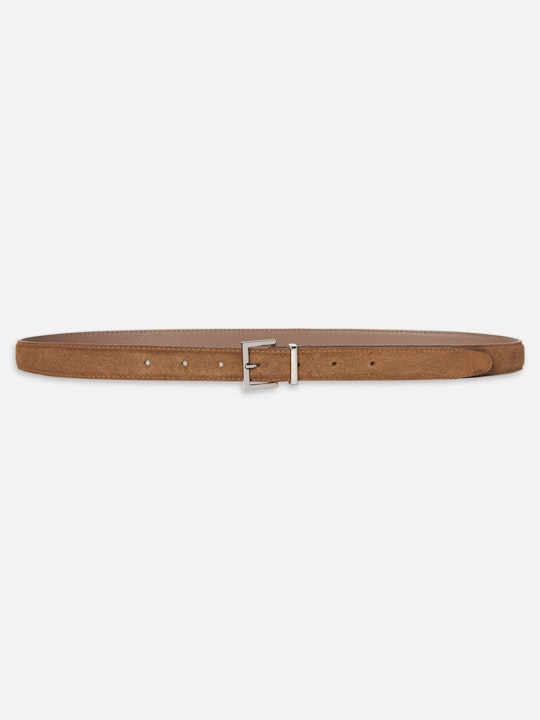 Frame Suede Square Buckle Belt