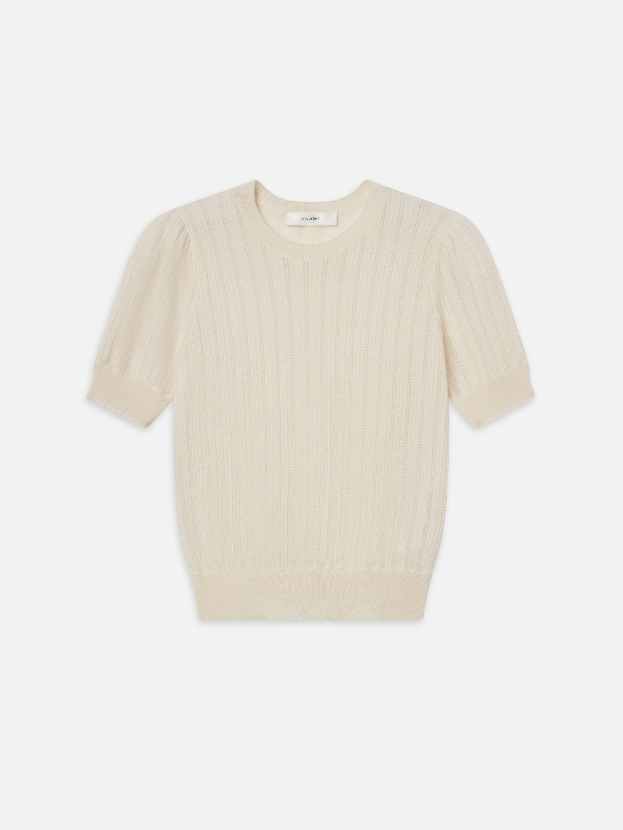 Frame Ladder Pointelle Sweater