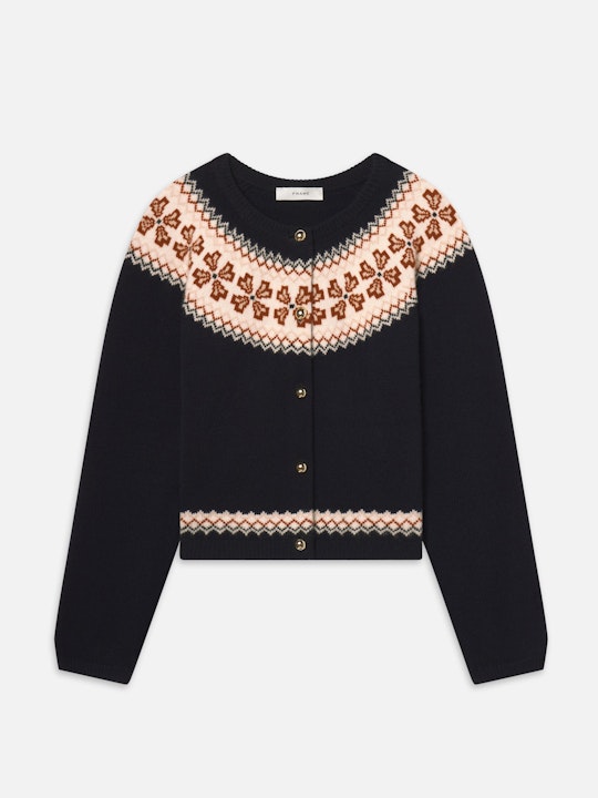 Frame Fairisle Cashmere Cardigan