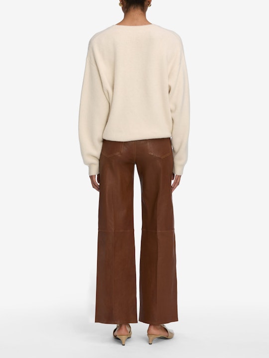 Frame Le Slim Palazzo Leather - Cedar