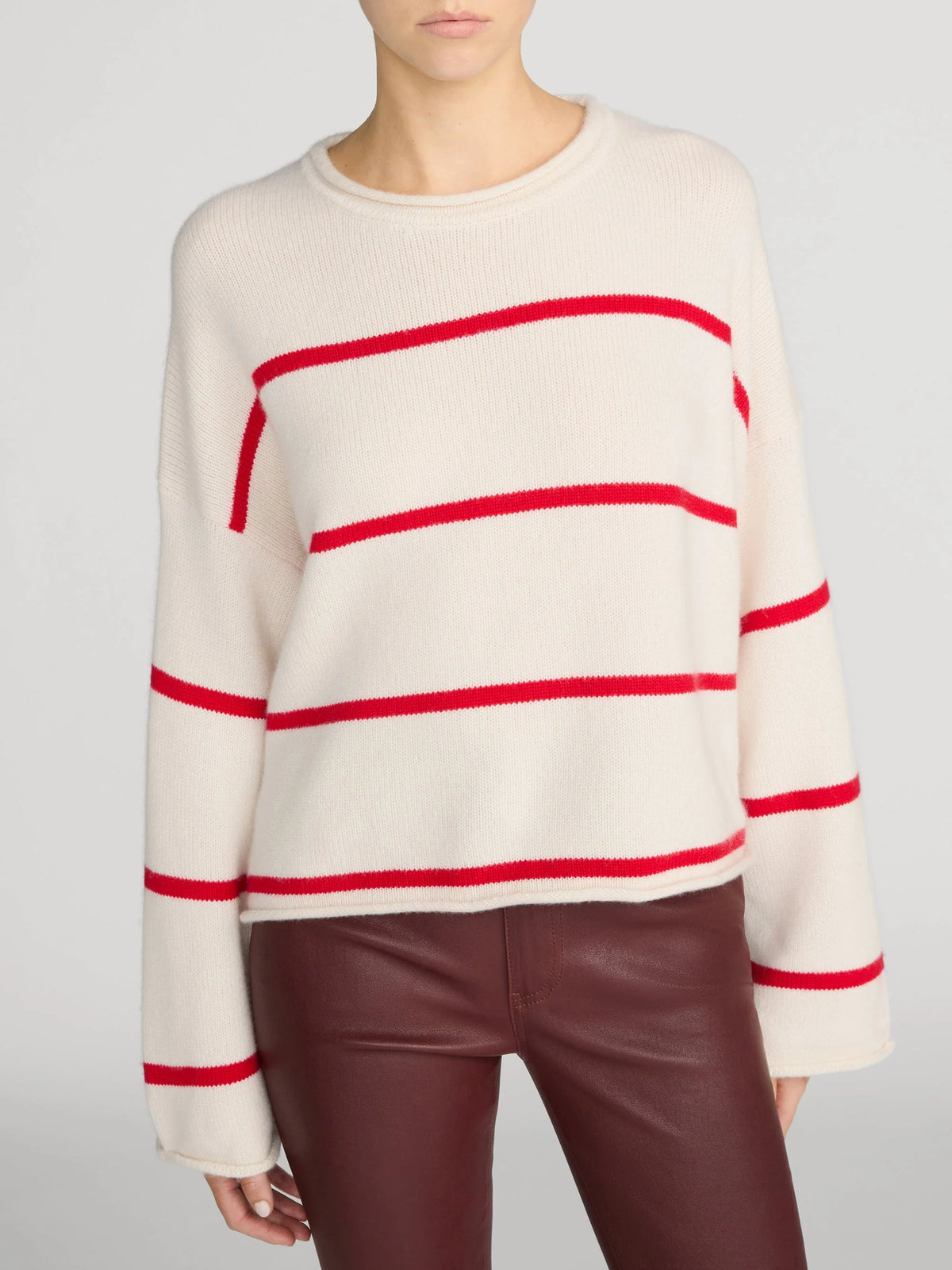 FRAME The Rolled Hem Sweater