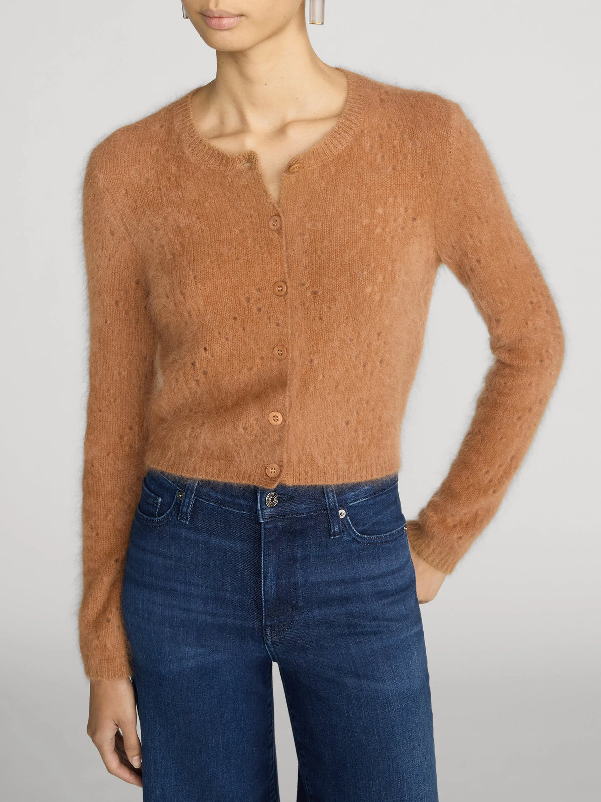 FRAME The Airy Teddy Cardigan
