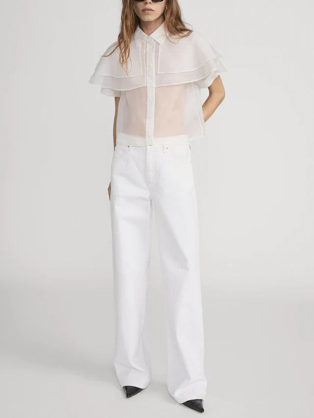 Frame The Organza Cape Top