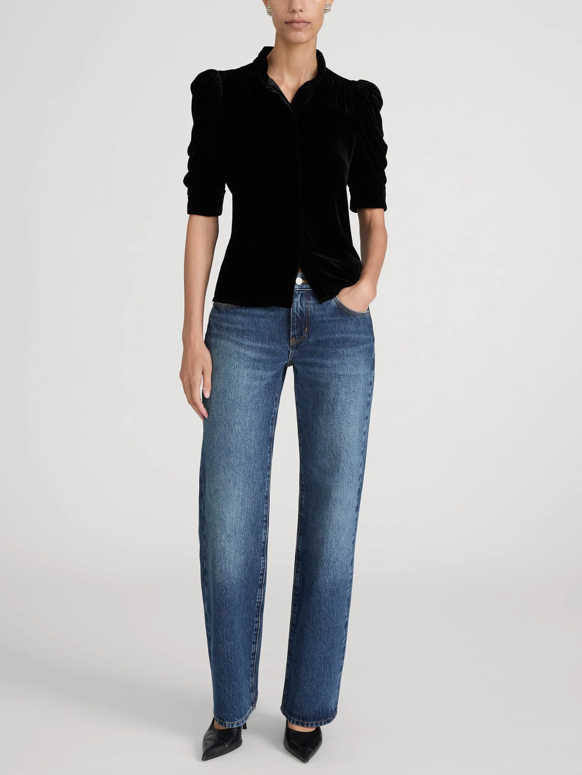 FRAME The Velvet Gillian Top