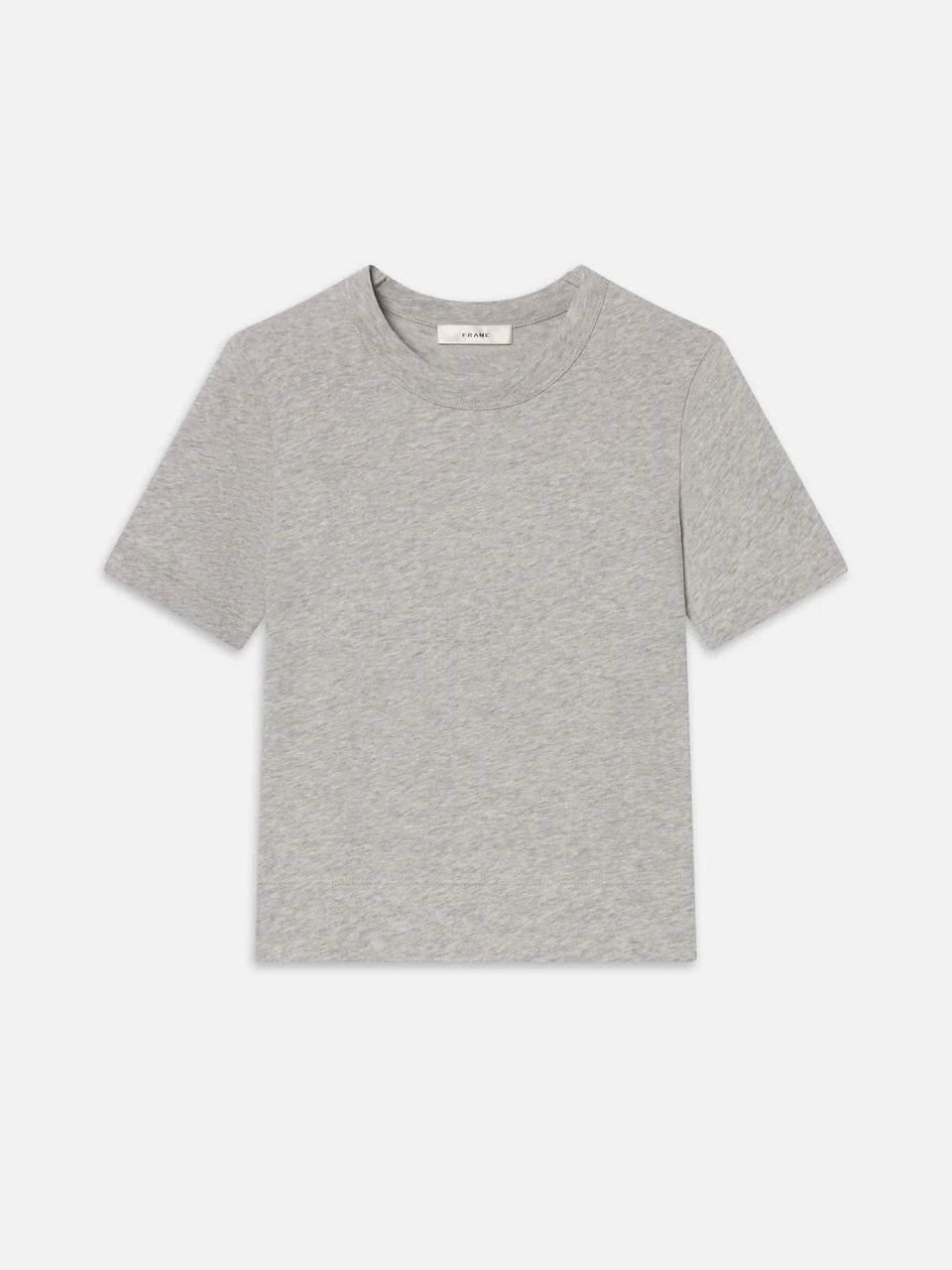 Frame The Heather Boxy Tee - Heather Grey