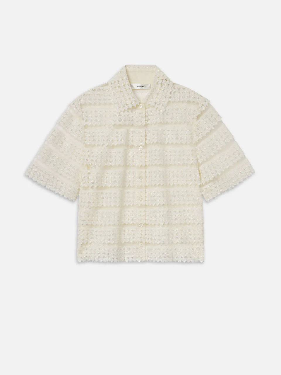 Frame The Lattice Crochet Blouse