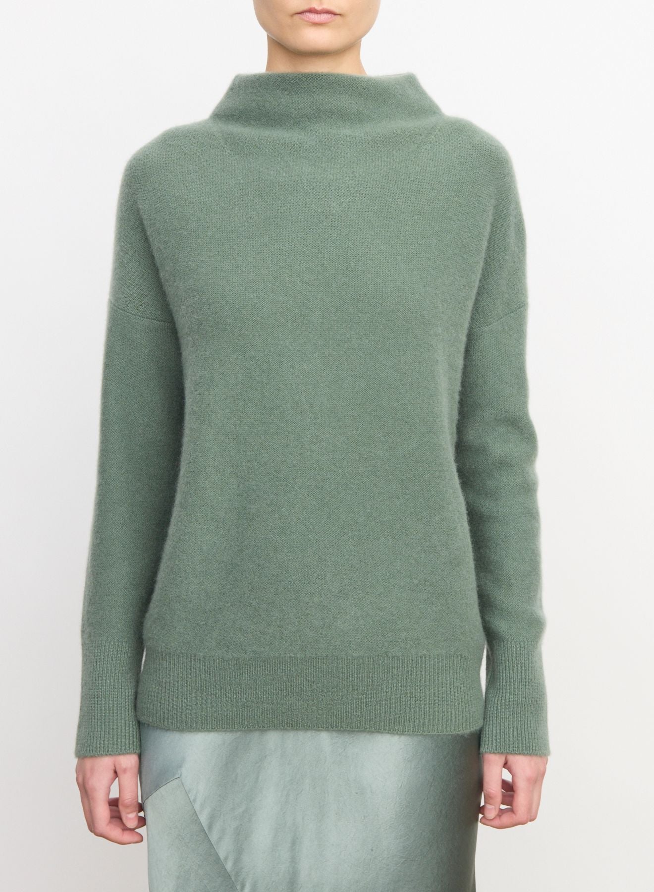 Vince Boiled Funnel Neck Pullover - Deep Patina