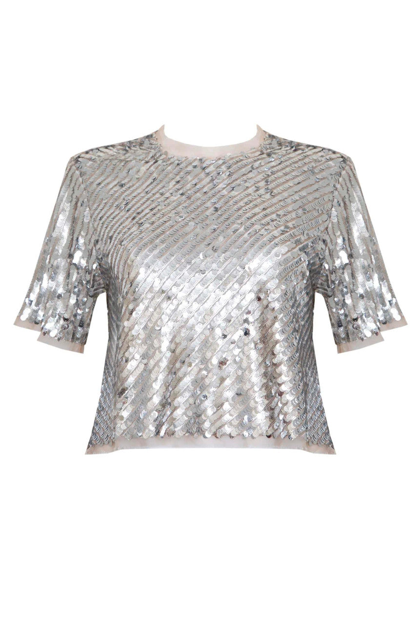 Hunter Bell Pixie Top Rose Sequin